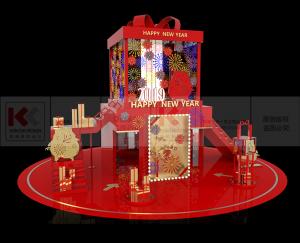 奇妙流光烟花季——主题新年美陈